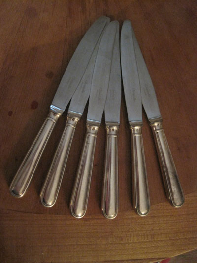6 couteaux Christofle